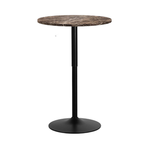 Vente à chaud en gros de meubles de <span class=keywords><strong>bar</strong></span> à domicile Tables de café hautes en bois avec base en métal élégante - Product Image 1