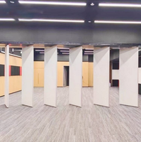 Mur amovible en MDF, cloison acoustique coulissante, cloison mobile pliante pour bureau
