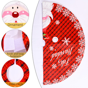 New Cartoon <b>Christmas</b> <b>Tree</b> Skirt Crafts <b>Tree</b> Surround <b>Base</b> Set Merry <b>Christmas</b> Decorations <b>for</b> Home Xmas Ornaments - Product Image 3