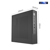 Nuevo Gabinete PC de Escritorio Mini ITX con Enfriamiento Eficiente, Adecuado para Computadora Gaming, Soporta Placa Base de 17 cm x 17 cm, Puerto Frontal USB y Ventilador