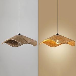 Đèn treo trần mây tre đan thủ công hiện đại, kiểu cổ điển - Product Image 3