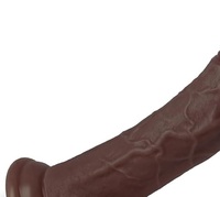 Dildo realista de silicona líquida con fuerte ventosa, textura venosa realista, firmeza resistente, manos libres, sexo dulce.