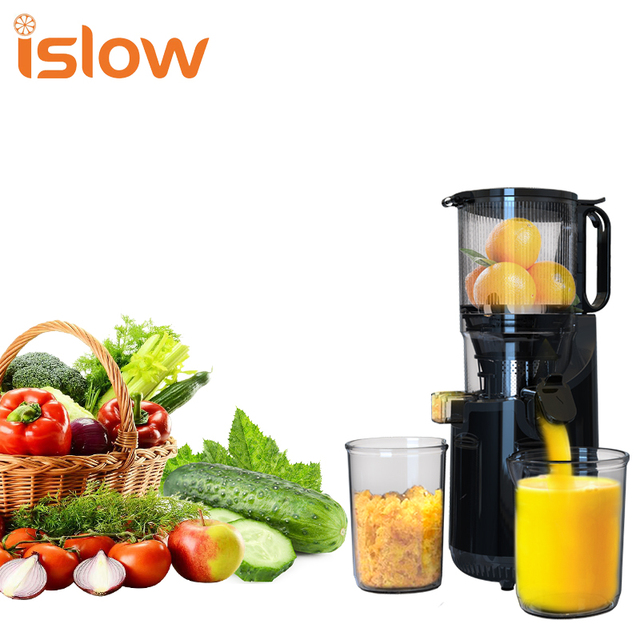 SJ-016 200W Kitchen Slow Juicer 2022 Big Mouth Cold Press Masticating Juicer Reverse Electric for Household Use