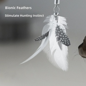 Giocattolo per Gatti a Forma di Pecora in Peluche, Dispenser di Snack Interattivo in ABS da Appendere alla Porta, con Silvervine e Agnello Liofilizzato - Product Image 4