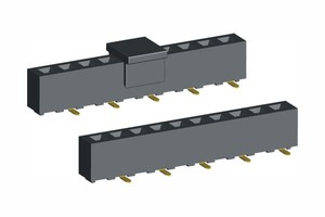 <span class=keywords><strong>2.54mm</strong></span> Pitch đơn hàng 5mm Chiều cao SMT nữ 2 đến 40 <span class=keywords><strong>pin</strong></span> tiêu đề kết nối nhà sản xuất - Product Image 2