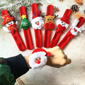 Hot Selling Kids Toy <b>Christmas</b> Toys Hand Snowman Luminous Wristband <b>Christmas</b> Children Hand Slap Clap Bracelet Gift - Product Image 4