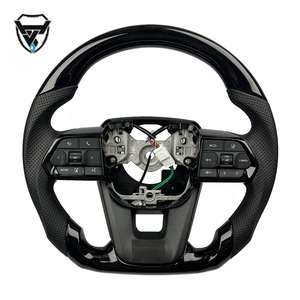 Volant de style sport en bois de pêche modifié <span class=keywords><strong>Toyota</strong></span> ZC-LC300-M - Product Image 1