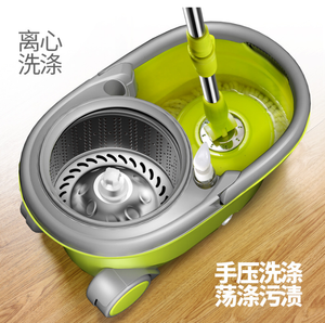 Spin <strong>Mop</strong> <strong>Bucket</strong>, Stainless Steel Deluxe 360 <strong>Spinning</strong> <strong>Mop</strong> <strong>Bucket</strong> Floor Cleaning System with Wheels and <strong>Mop</strong> - Product Image 6