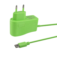 Adaptador de Corriente Ecológico con Enchufe Europeo (Adaptador de Corriente para la UE) Tipo-C DC de 10W 5V/2A, Enchufe de Carga Inteligente para Computadoras Portátiles/Tabletas
