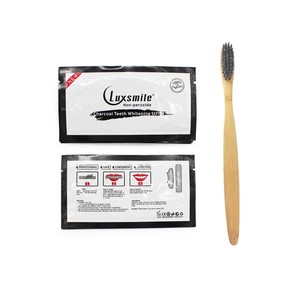 Luxsmile Tiras de blanqueamiento de dientes 3D de carbón de bambú activado sin peróxido 100% efectivo - Product Image 6