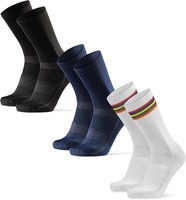 Calcetines de Ciclismo, Calcetines de Ciclismo de Secado Rápido y Acolchados, Comodidad de Secado Rápido y Acolchados para Ciclismo de Carretera, MTB y Gravel, Unisex