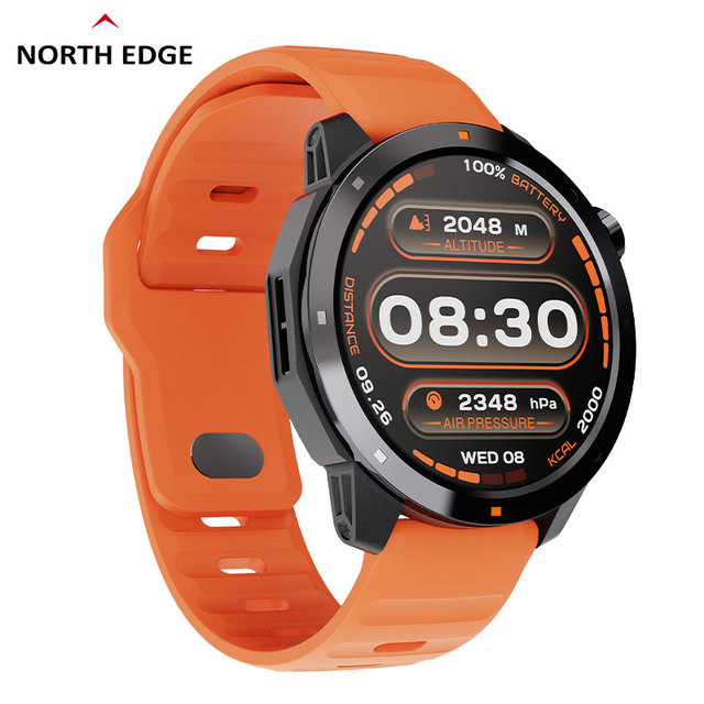 NORTH EDGE XTREK2 GPS Sport Smartwatch AMOLED Screen Watch Compass Altitude Barometric Health Multifunctional Waterproof Watch