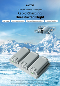 LKTOP Neo Charging Hub 65W Bidirectional Fast Charging Station for <strong>3</strong> Batteries Compatible with DJI Neo Pocket Drone - Product Image 2