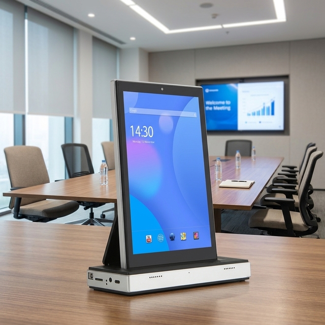 10.1" Double-Sided Touch Screen Android Tablet PC Built-In Wi-Fi Speaker for Conference Meeting Digital Signage RJ45 Ethernet