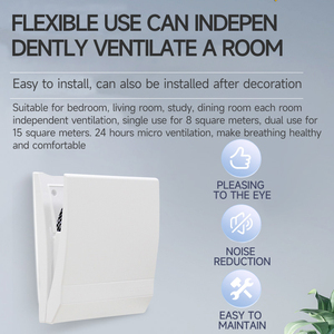 Mới gốm phục hồi nhiệt boby erv thông gió không khí rekuperator treo tường thông gió phòng đơn năng lượng phục hồi - Product Image 6