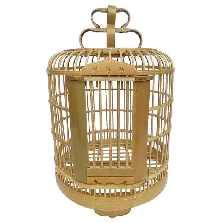 環境にやさしい竹製鳥かご販売、100% 手作りの高品質