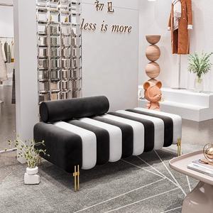 Banc à langer créatif pour la maison Tabouret à langer <span class=keywords><strong>Design</strong></span> simple Salon Chambre Bureau Zone d'attente Queue de lit pour vestiaire Canapé - Product Image 3