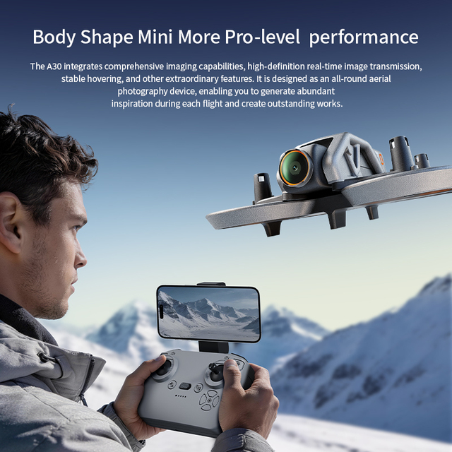 2026 A30 Pro Beginner Drones with 4K Camera and GPS Mini RC Drone for Outdoor Sports and Aerial Photography