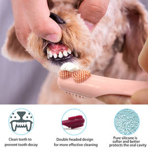 Gran <span class=keywords><strong>oferta</strong></span> 2025, Juego de cepillos de dientes de silicona para mascotas de grado alimenticio, juguetes para masticar <span class=keywords><strong>perros</strong></span> para <span class=keywords><strong>limpieza</strong></span> de dientes, eliminación de sarro para la dentición de cachorros, higiene <span class=keywords><strong>bucal</strong></span> - Product Image 2