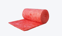 Isolation en fibre de verre rose fine, laine de verre douce en coton, isolation pour plafond