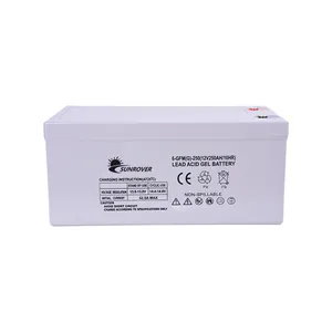 Gel Battery Free Maintenance 12 Volt 250Ah Cheap Price Dry Cell Powered Charger Bank Solar Battery Bank