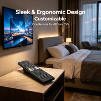 Remote Control TV Pengganti Kode Tetap untuk Tombol Pintas Streaming 75 Tombol Plastik OEM/ODM Mitra Merek Operator Telekomunikasi Global