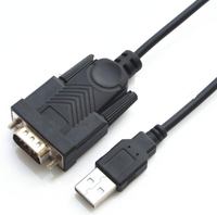 Cable Convertidor Serial USB RS232 de Nylon/PVC Personalizado con Chip PL2303 y Certificación CE, con Conductor de Cobre y Blindaje Combinado para Reproductor de DVD