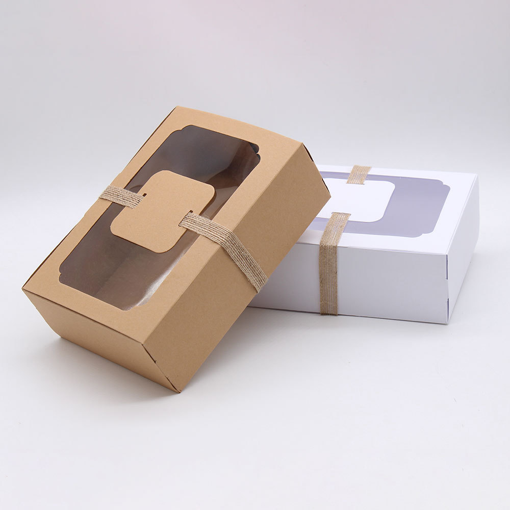 Set Da 10 Scatole Di Carta Kraft Marrone Con Adesivi, Pieghevoli E Resistenti, Per Cupcake, Regali E Dolci – Perfette Per Feste E Picnic