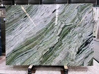 Marbre flocon de neige en jade vert cankiri serpentinite pour la vente en gros