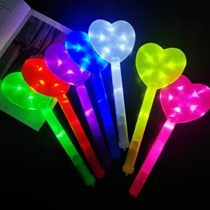 Оптовая продажа, 7 светодиодных мигающих палочек, флуоресцентная палочка со звездами для концертной вечеринки