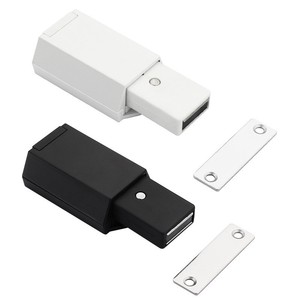Commutateur à pression magnétique en plastique robuste pour meubles, type bouton-poussoir invisible, pour rebond de porte - Product Image 1