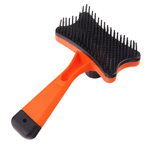 Pet grooming comb, cat and dog hair removal comb, one-<b>button</b> <b>press</b> for hair removal and self-cleaning. - Product Image 3