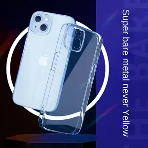 Caso transparente do telefone celular do PC tampa traseira transparente da caixa do telefone celular para o iphone 11 pro max/14Pro Max
