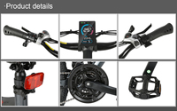 SAMBIKE SY26-II VTT Cube Trek E Bike 2*250w 36v 13Ah Batterie Cachée Vélo Électrique 7 Vitesses Montagne Ebike