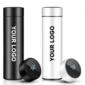 Custom Logo Printed 500ml <b>Smart</b> Thermos with LED Temperature Printing Logo Promotion Corporate Activity Business Gift - Product Image 1
