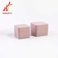 Pot en plastique carré personnalisé avec couvercle 15g20g30g50g, contenant cosmétique pour gel à ongles, beurre corporel, crème capillaire, emballage pour soins de la peau