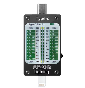 Probador Universal Automático <span class=keywords><strong>de</strong></span> Conectores <span class=keywords><strong>de</strong></span> Carga, Detección <span class=keywords><strong>de</strong></span> Corriente y Voltaje, Tipo-C, Lightning para <span class=keywords><strong>iPhone</strong></span>, Android y Computadoras, Modelo V68 - Product Image 4