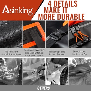 Borsa per tetto auto in pvc 600D borsa per portapacchi per tetto suv borsa per portapacchi atuo impermeabile - Product Image 6