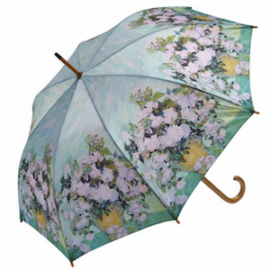 Ombrello in legno AU-02201 Van Gogh Art Design "rose bianche" - Product Image 1