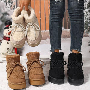 Nouveau produit Bottes de neige épaisses et chaudes, antidérapantes, résistantes à l'usure, bottes de neige tendance pour femmes - Product Image 1