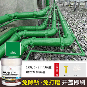 Pintura Convertidora de Óxido a Base de Agua con Rodillo, Imprimación Anticorrosión para Superficies de Acero <span class=keywords><strong>Oxidado</strong></span>, Revestimiento Plástico para Paredes, Ecológico y Duradero - Product Image 2