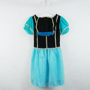 Vestido de <span class=keywords><strong>Sirena</strong></span> con Bordado para Niña, <span class=keywords><strong>Disfraz</strong></span> de Falda con Volantes y Mangas Abullonadas, Ropa de Verano para Niñas de 6 a 14 Años, Poliéster - Product Image 5