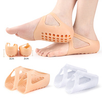 Inserts pour augmenter la taille, chaussettes demi-talon, protecteur de talon, respirant, adapté aux hommes et aux femmes