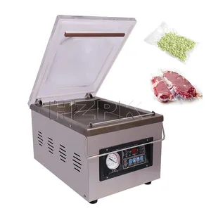 HZPK DZ-260T semi automatique noix de cajou saucisse viande alimentaire de bureau vide scellant machines d'emballage pas cher prix