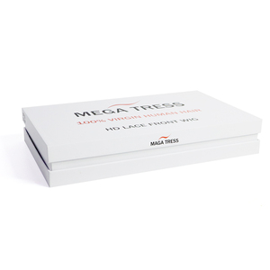 Boîte cadeau élégante <span class=keywords><strong>en</strong></span> carton rigide avec couvercle et base blancs personnalisés - Product Image 5