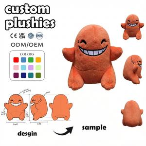 Fabricant de jouets en peluche personnalisés à faible MOQ, jouets en peluche animaux en peluche, peluche Axolotl bleu clair personnalisée, corps tacheté, poupée en peluche douce personnalisée - Product Image 2