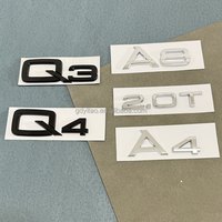 Autocollant de protection de carrosserie de voiture chromé ABS, emblème décoratif pour coffre arrière, compatible avec les modèles Q2/Q3/Q5/Q7/Q8/Q2L/Q5L