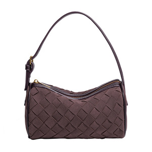 Bolsos de Mujer de Lujo Ligero, Marca de Moda, Sensación de Alta Gama, Cierre de Cremallera, Impermeables, Portátiles, de Hombro Único, de Cuero Genuino - Product Image 1