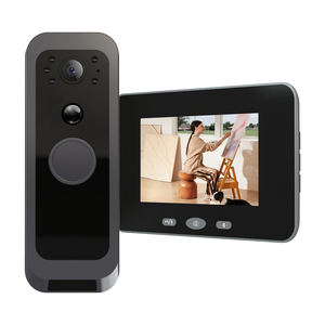 4 इंच आईपीएस स्क्रीन आउटडोर/इनडोर वीडियो डोर फोन दो तरह से वीडियो रिचार्जेबल बैटरी ip65 वाटरप्रूफ 3 एमपी - Product Image 1