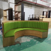 Ensemble de sièges de canapé de salle à manger incurvé rond de haute qualité personnalisé en usine pour restaurant, hôtel, bar, café, fast-food, boîte de nuit
